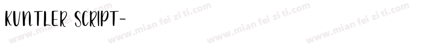 KUNTLER SCRIPT字体转换